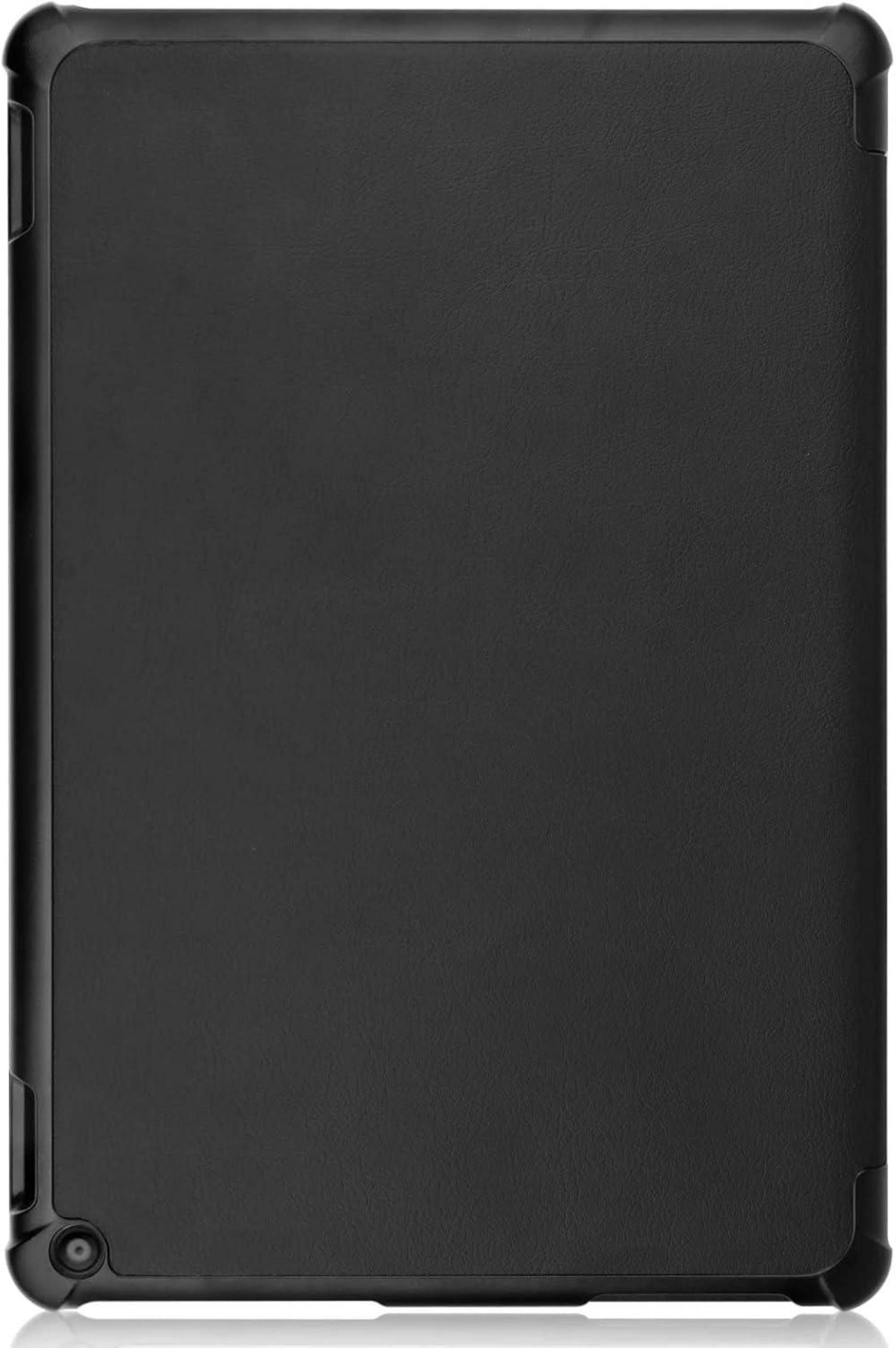 Hülle für Fire HD 10 2021 & 10 Plus 2021 Leder Schutzhülle Schwarz