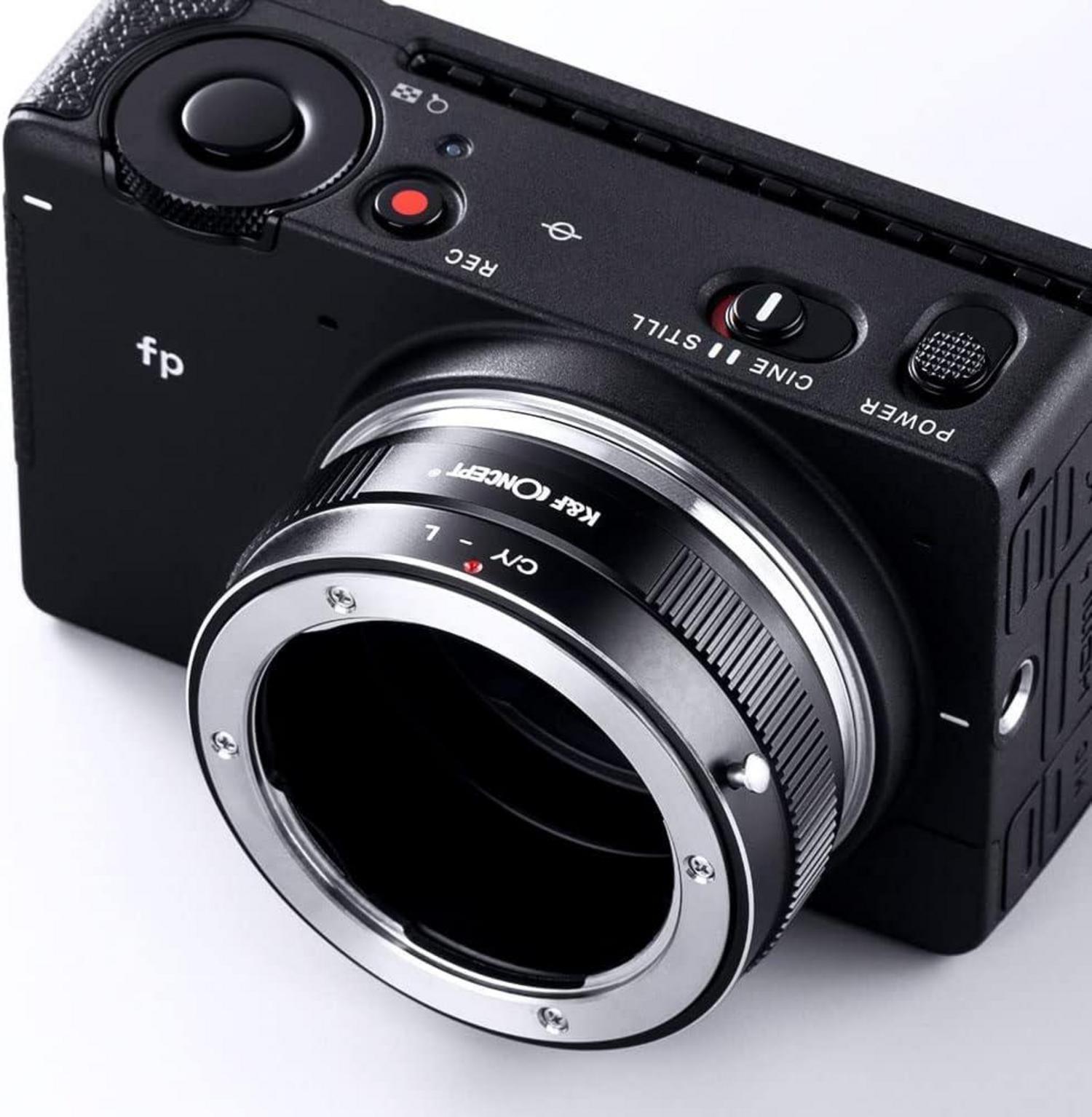 K&F Concept C/Y-L Objektivadapter für L-Mount-Kamera - Manueller Fokus