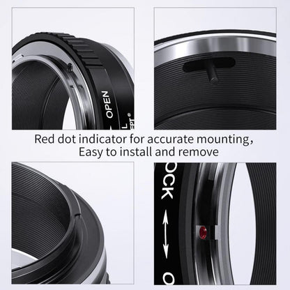 K&F Concept FD-L Objektivadapter für Canon FD FL auf L Mount Kamera