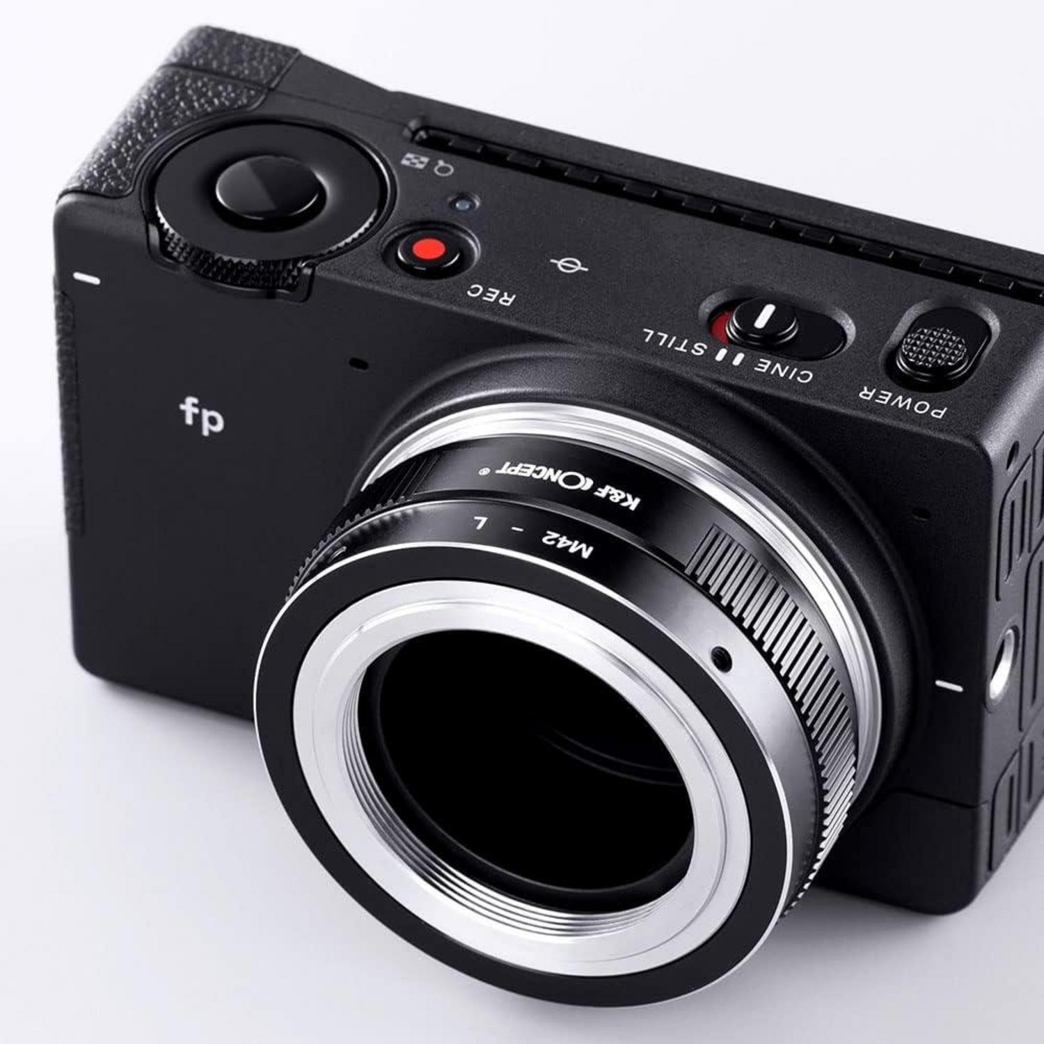K&F Concept Objektivadapter M42-L Manueller Fokus für L Mount Kameras