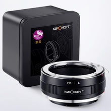 Objektivhalterungsadapter Pentax K(PK) auf L-Mount-Kamera