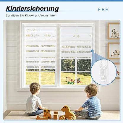 Klemmrollos für Fenster ohne Bohren Plissee Klemmfix 45x170