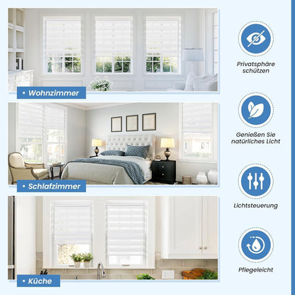 Klemmrollos für Fenster ohne Bohren Plissee Klemmfix 45x170