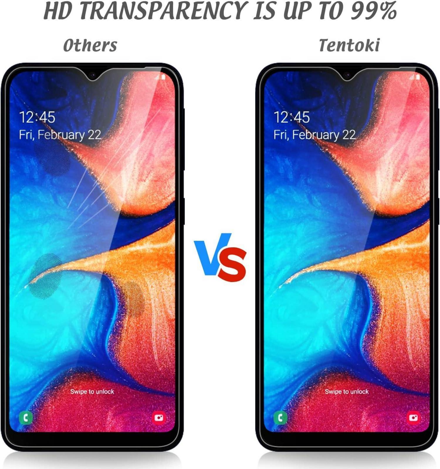 Panzer Schutzfolie Samsung Galaxy A20e A10e 2 Stück 9H Härte Transparenz Anti-Fingerabdruck