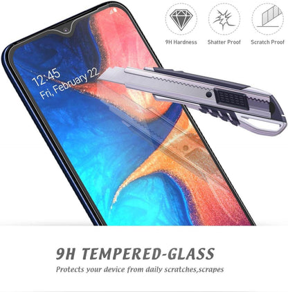 Panzerglas Displayschutzfolie Samsung Galaxy A20e A10e 2er Set