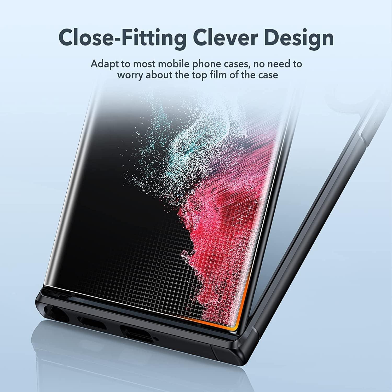 Schutzhülle Samsung Galaxy S22 Ultra 5G Schutzfolie Kamera TPU-Folie 3D Displayfolie