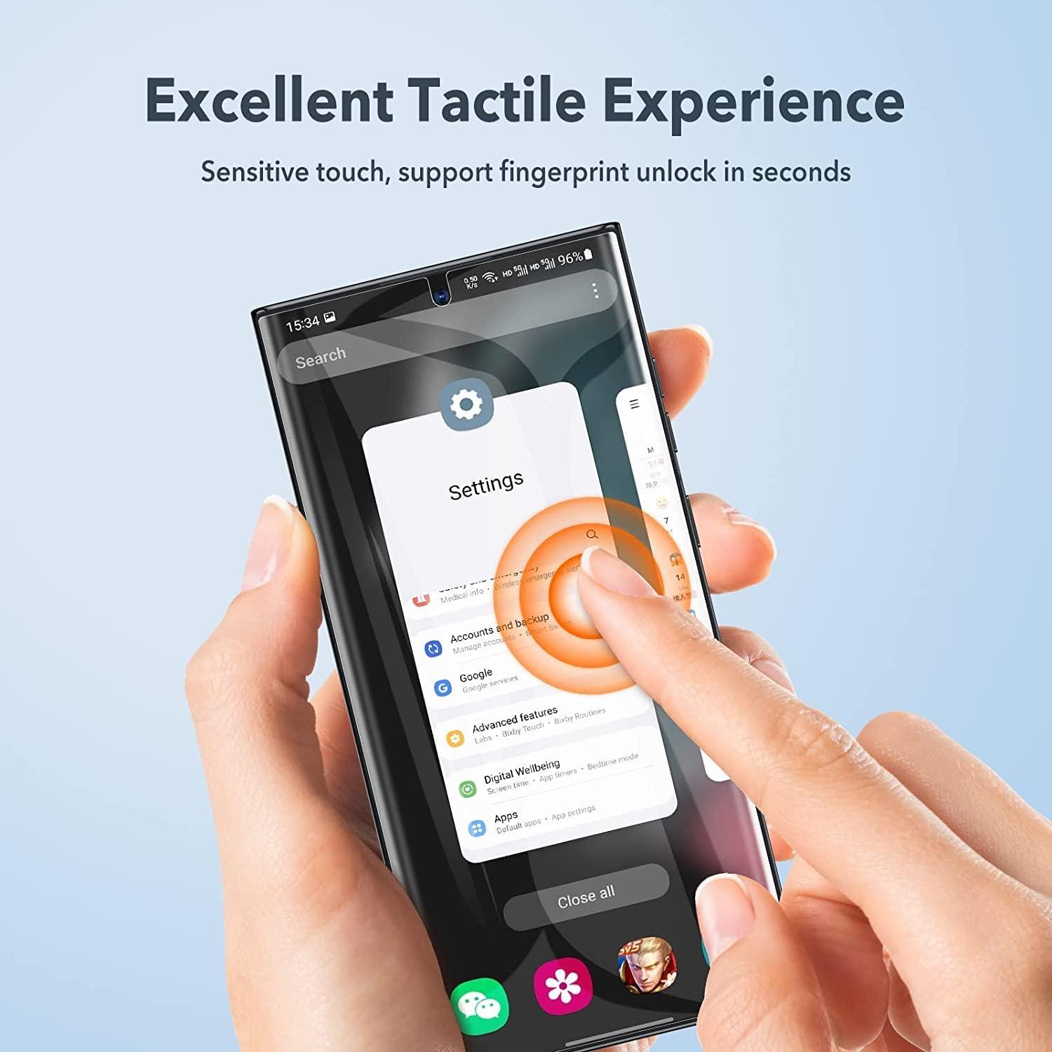 Schutzfolie Samsung Galaxy S22 Ultra 5G 2x Display Kamera Schutzfolie TPU-Folie