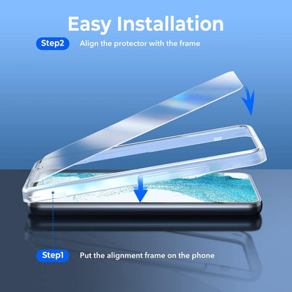 Panzer Schutz Glas Samsung Galaxy S22 Plus 5G Fingerabdruck-ID