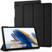Schwarze Ultradünne PU Leder Schutzhülle für Samsung Galaxy Tab A8
