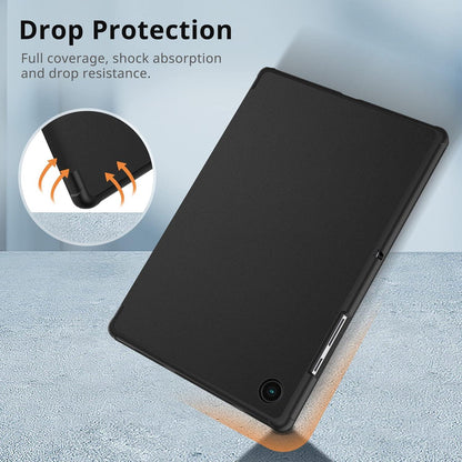 Samsung Galaxy Tab A8 2022/2021 Schutzhülle Schwarz Standfunktion PU Leder