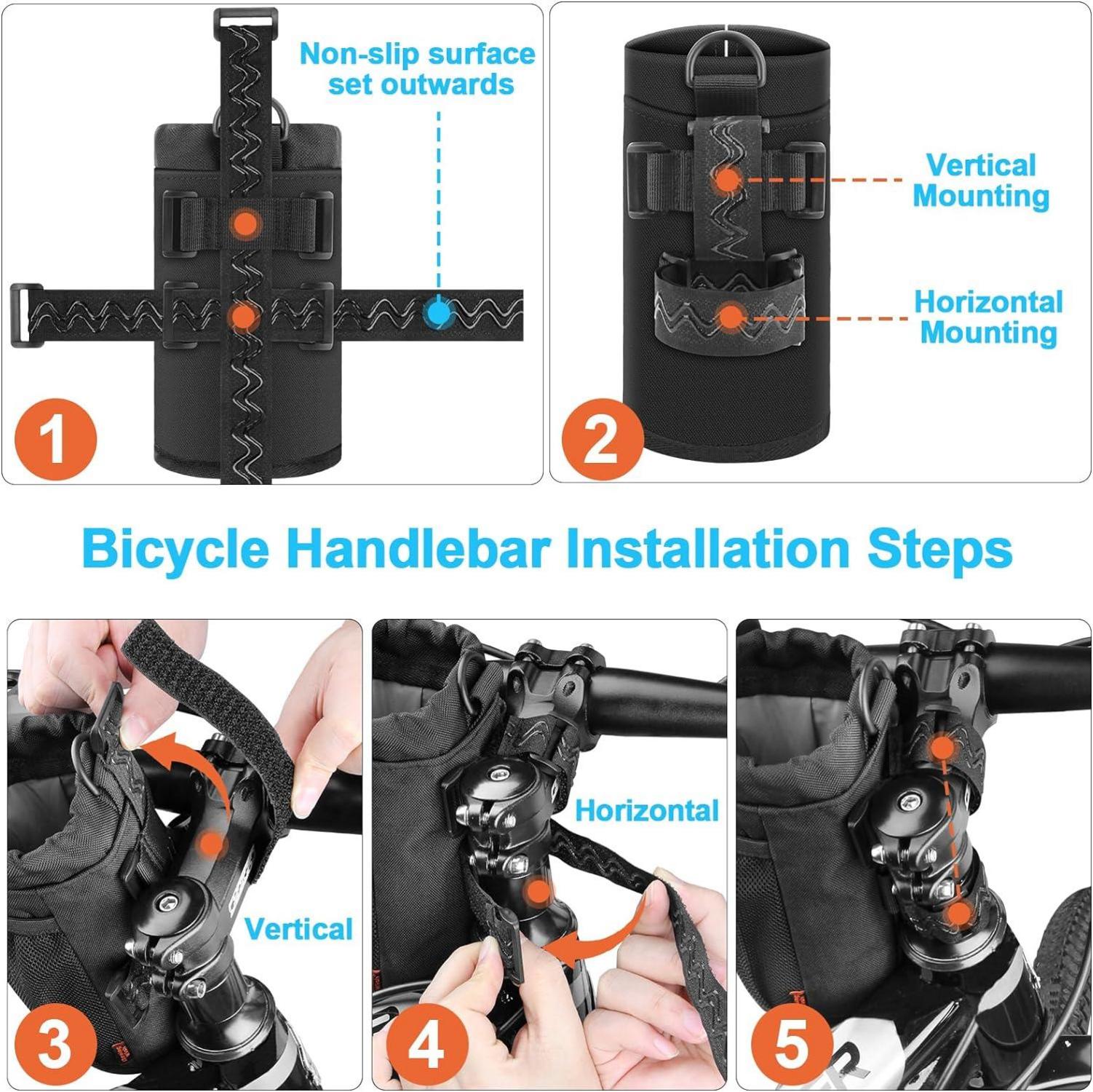 Fahrrad Flaschenhalter Getränkehalter 24oz Schwarz 2er Pack