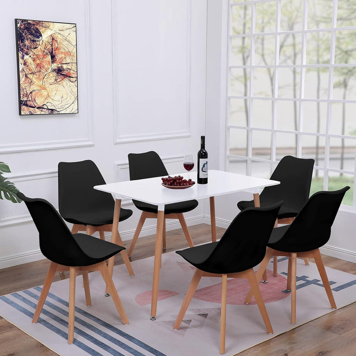 8 Esszimmerstühle Buche Holz, skandinavisches Design