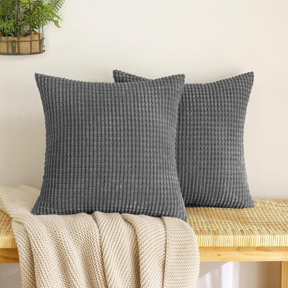 Dekorative Kissenbezüge Granulat Sofakissen 40x40 cm 2er Set