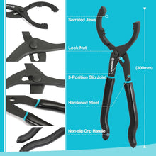 Ölfilterzange Ölfilterspinne Set 2-tlg 30cm Verstellbarer