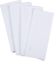 Moosfor Geschirrtücher 100% Baumwolle 4er Set Weiß 32x72cm