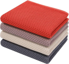 Geschirrtücher 100% Baumwolle, 4er Set weich saugfähig 32 x 72 cm