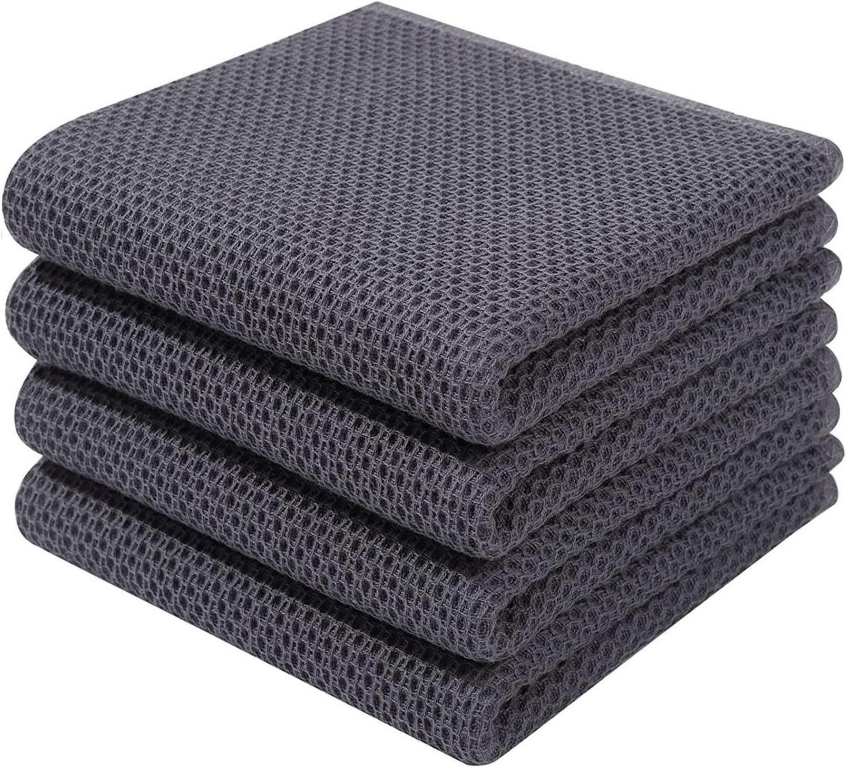 Geschirrtücher Set 100% Baumwolle Weich Saugfähig 4er 32 x 72 cm