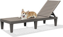 Outdoor Lounge Stuhl wasserdicht Pool Chaiselounge Grau RAPTAVIS