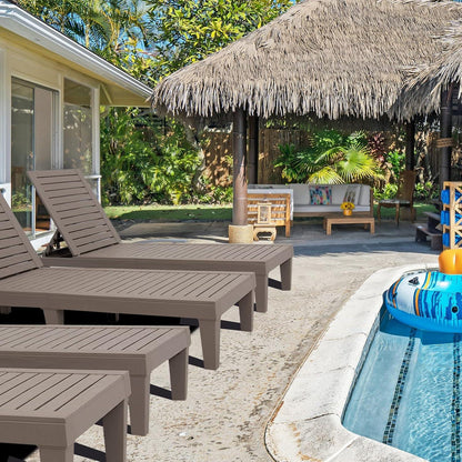 Outdoor-Lounge-Stuhl, Pool-Chaiselounge, wasserdicht, hohe