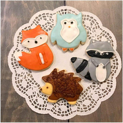 Ausstechformen Tiere Edelstahl 5er Set Kaninchen Eule Fuchs