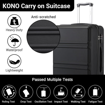 XL Hartschalenkoffer mit TSA Schloss und 4 Rollen