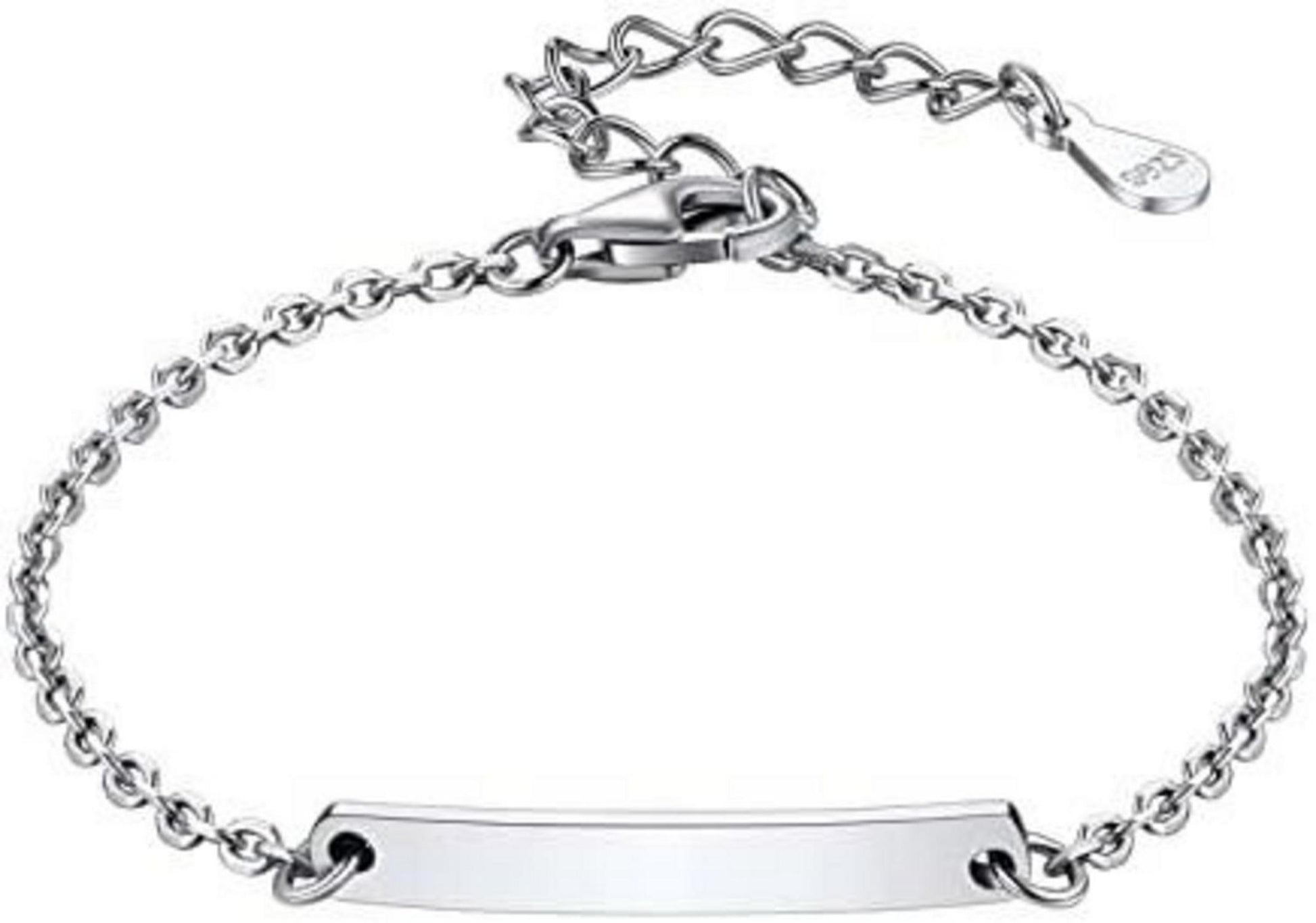 925 Silber Kinder Armband mit Gravur in Rosegold