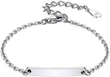 925 Silber Kinder Armband mit Gravur in Rosegold