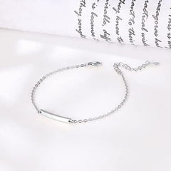 925 Silber Kinder Armband mit Gravur in Rosegold