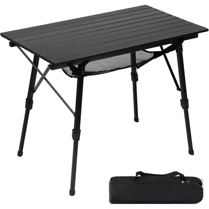Portal Campingtisch faltbar, höhenverstellbar, Aluminium 90x53cm