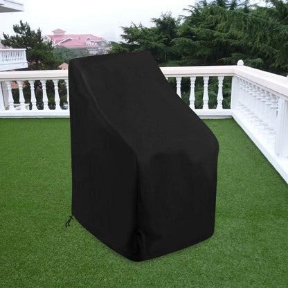 Gartenstühle Abdeckung Winterfest 64x64x70/120 cm Schwarz UV-Beständig