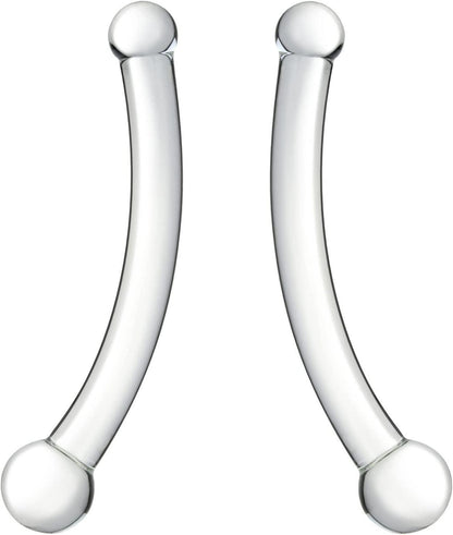Glas Doppeldildo Analdildo Kristall G-Punkt Analplug SM Spielzeug
