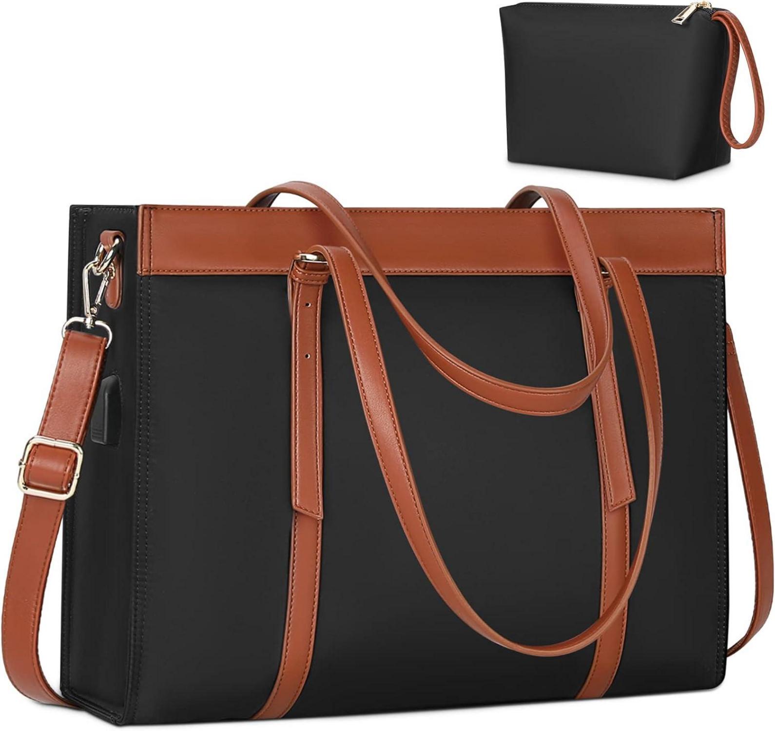 Damen Laptoptasche 15.6 Zoll Wasserdicht mit USB-Ladeanschluss