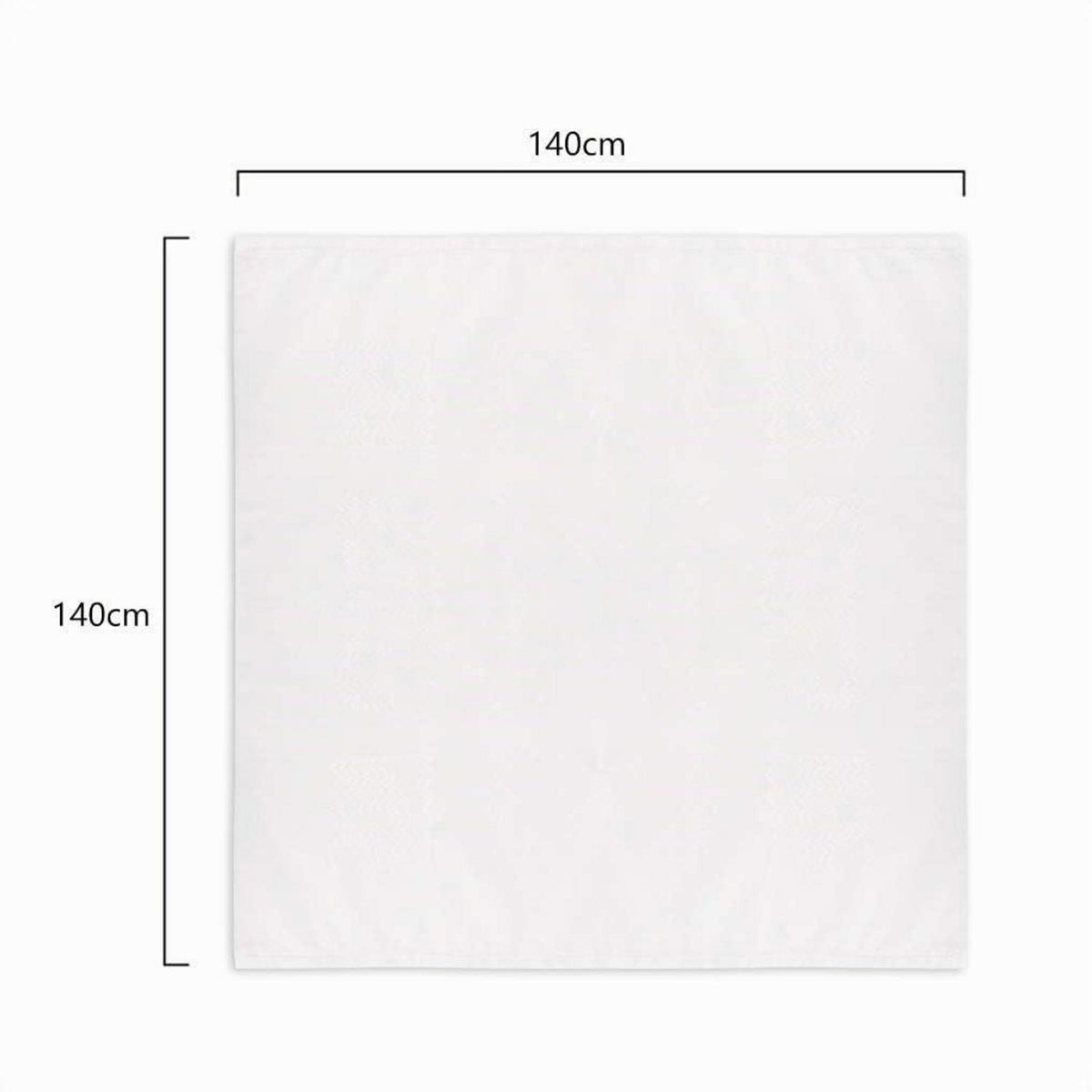 Herren Hijab Turban Schal Polyester Weiß 140x140cm