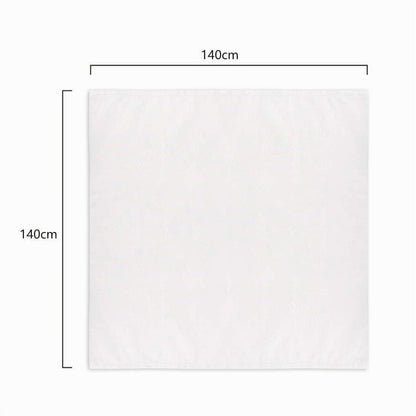 Herren Hijab Turban Schal Polyester Weiß 140x140cm