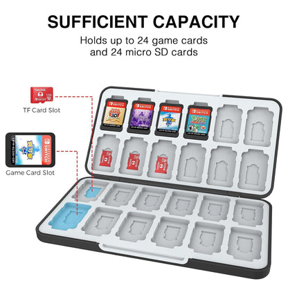 HEIYING Game Card Aufbewahrungsbox für Switch mit 24 Game