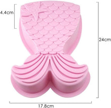 Große Meerjungfrau Silikon Backform Kuchenform Pudding