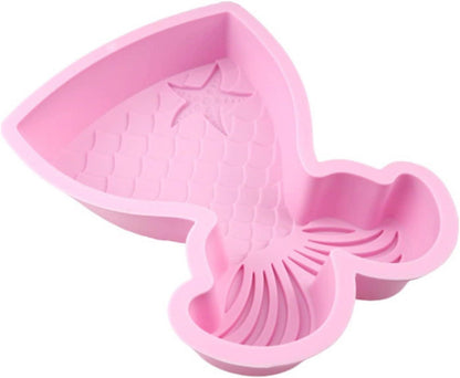 Große Meerjungfrau Silikon Backform Kuchenform - DIY Pudding Schokolade