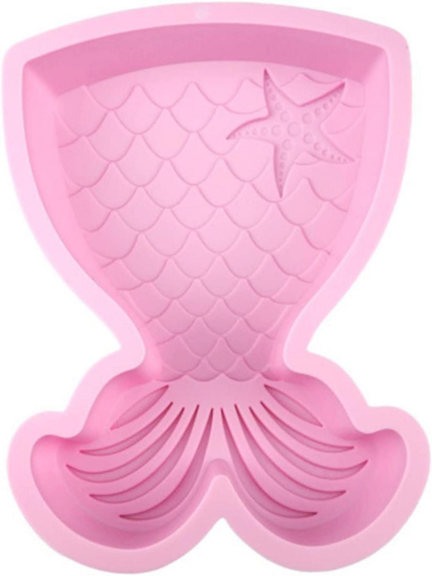 Große Meerjungfrau Silikon Backform Kuchenform - DIY Pudding Schokolade