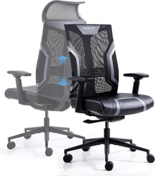 Ergonomischer Gaming Stuhl mit 3D Armlehnen und Wippfunktion