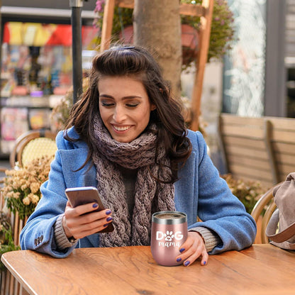 Livole Muttertag Geschenk: Dog Mama Vakuum Thermobecher