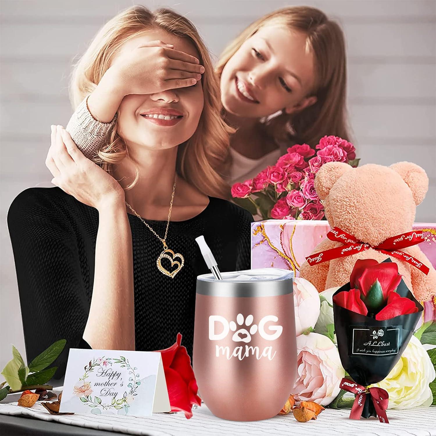 Thermobecher 350ml Vakuum Weihnachtsgeschenke Hundemama 12oz