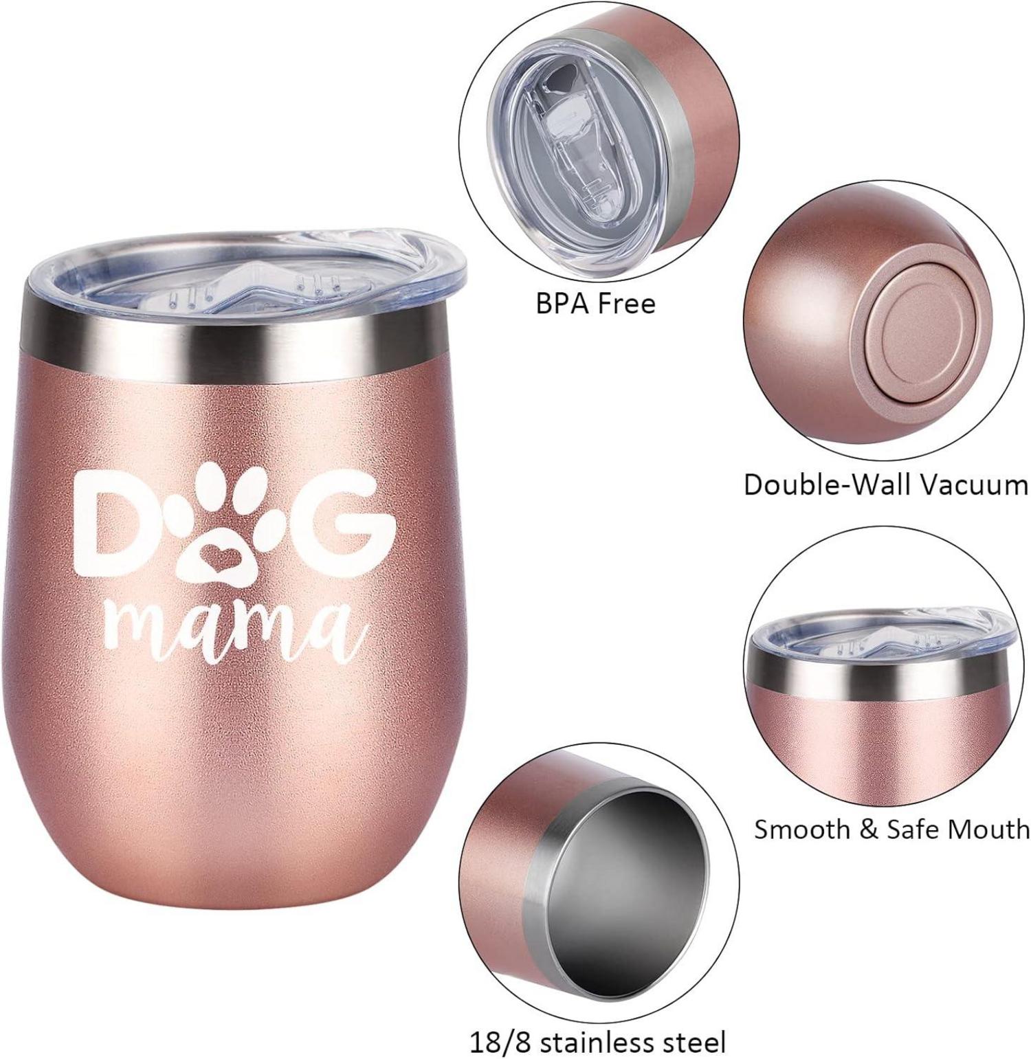 Muttertag Geschenk Dog Mama 350ml Thermobecher, Kaffee Becher