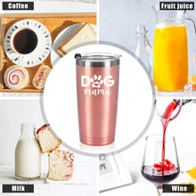 Livole Mutter Geschenk Tasse 20oz Edelstahl Hund Mama Camping Becher 600ml