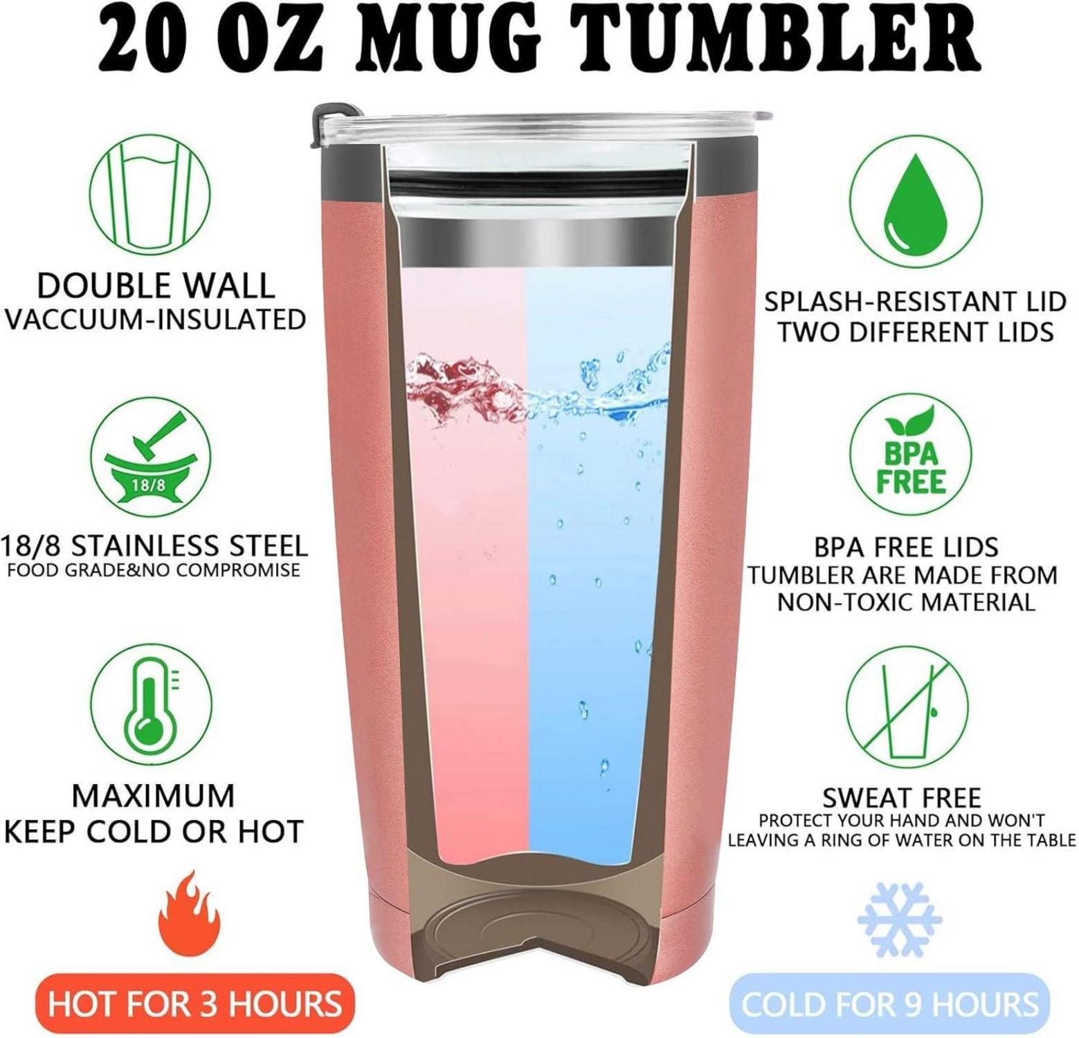 Muttertagsgeschenk Hund Mama Tasse Edelstahl Isolierbecher 20oz