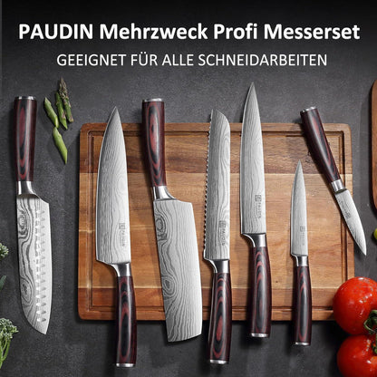 XL Premium Messerset 7-teilig Profi Kochmesser Küchenmesser