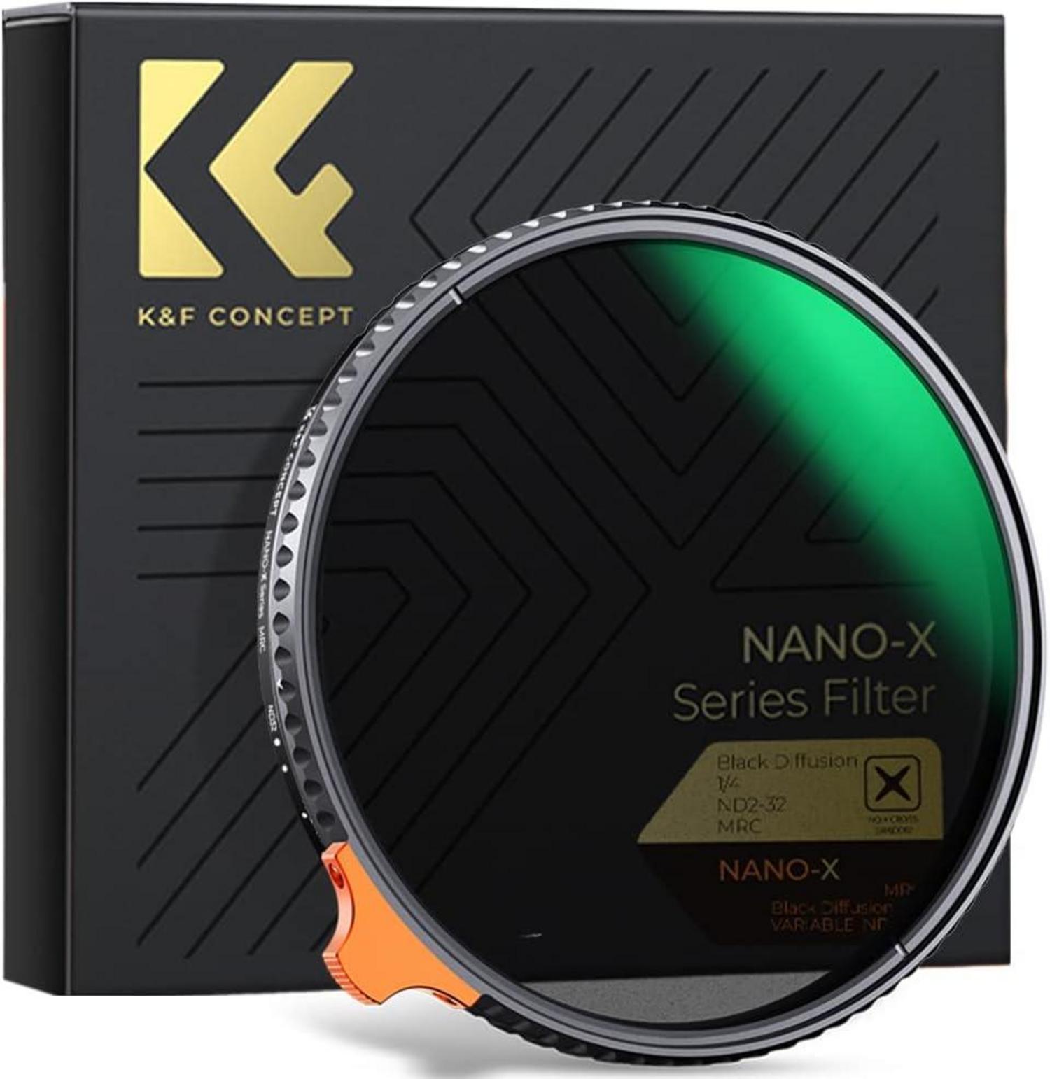 77mm ND2-ND32 Black-Mist 2-in-1 Filter mit variabler ND-Stufe