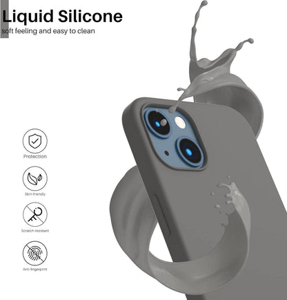 iPhone 13 Silikon Case Flüssig Ultra Dünn Voller Schutz 6,1 Zoll
