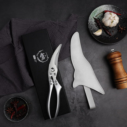 Geflügelschere Profi Küchenschere Edelstahl Sicherheitsschloss