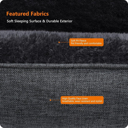 Hochwertiges Hundebett Hundekissen waschbar 110x86x26 cm