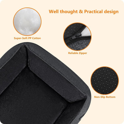 Hochwertiges Hundebett Hundekissen waschbar 110x86x26 cm